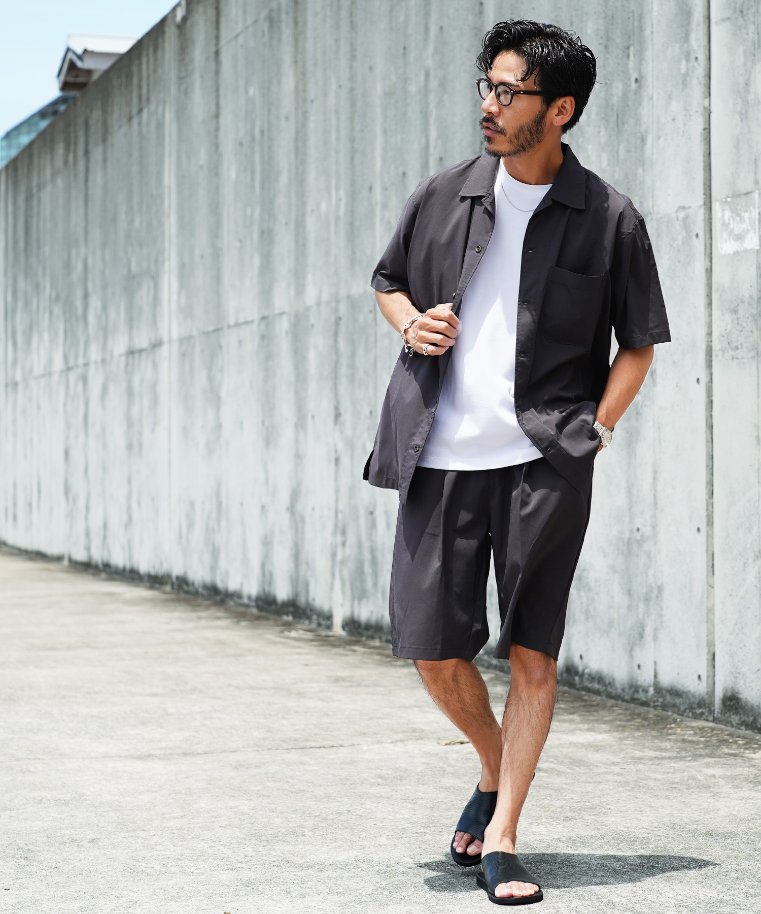 JIGGYS SHOP（ジギーズショップ） セットアップ オープンカラーシャツ