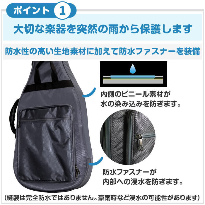 ベースケース 防水 エレキベース ケース KC GB-EB1 (リュックタイプ
