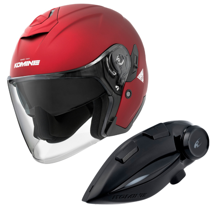 コミネ（Komine） HK-172 FL コンポジット FRP ジェットヘルメット +