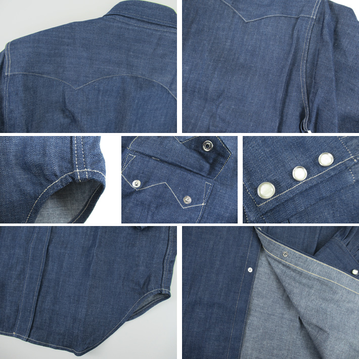 LVC ショートホーン デニム ウエスタンシャツ LEVI'S SHORTHORN