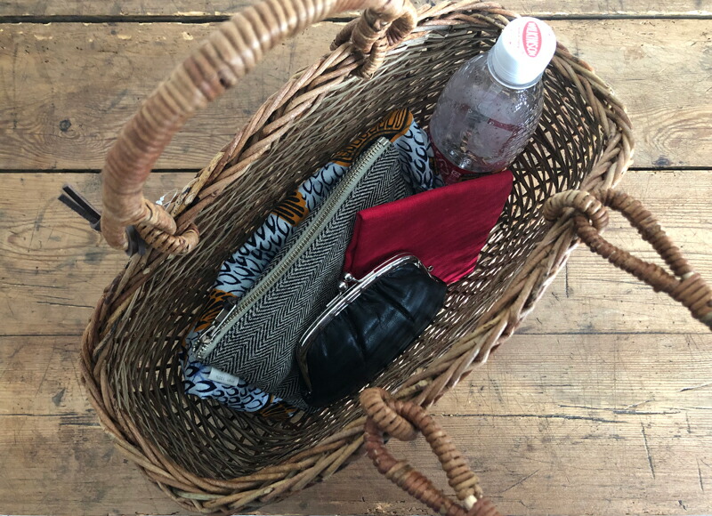 松野屋 あけび シェル手提げかご かごバッグ あけびかご 和装 浴衣