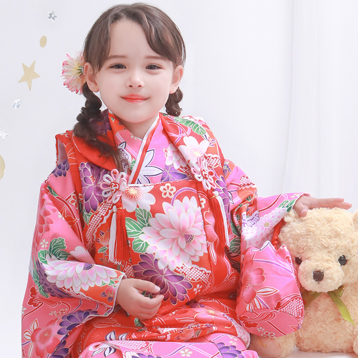 KYOETSU（京越） 七五三 着物 3歳 女の子 ひな祭り 【豪華9点フル