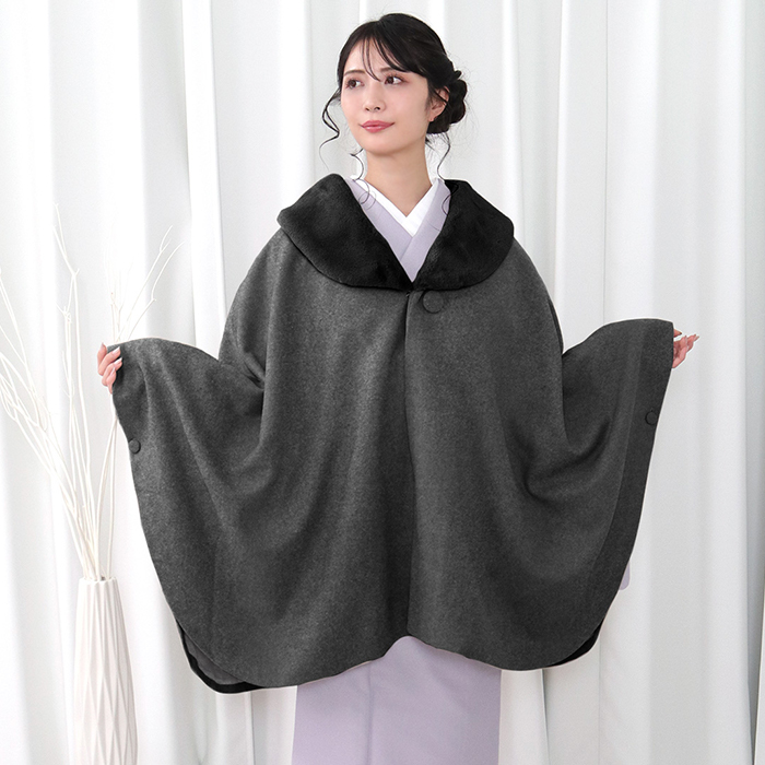 KYOETSU（京越） 選べる2タイプ 和装 コート (ケープ 21/ケープトンビ