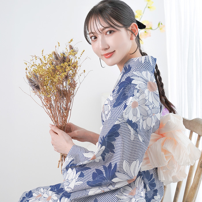 KYOETSU（京越） 1人で簡単着付け 【 ワンピース浴衣 2点セット A