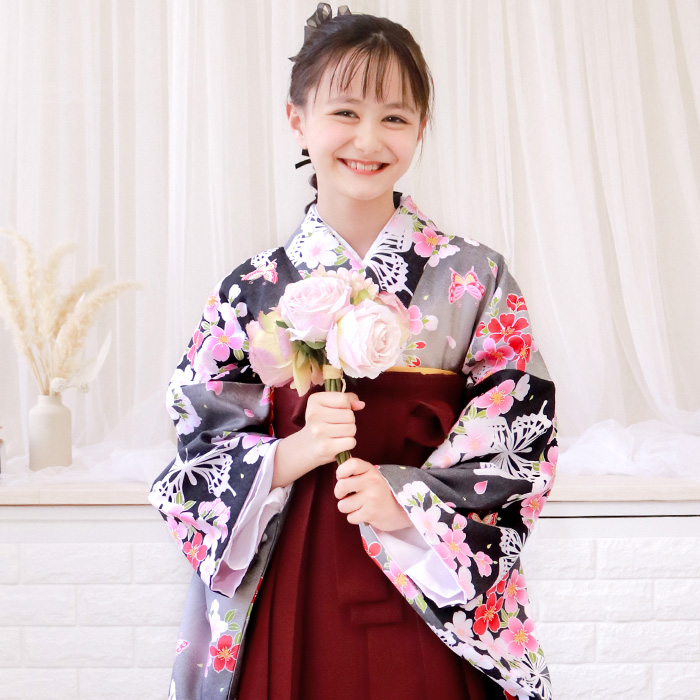 KYOETSU（京越） 袴セット ガールズ 【豪華安心袴4点セット】 卒業式