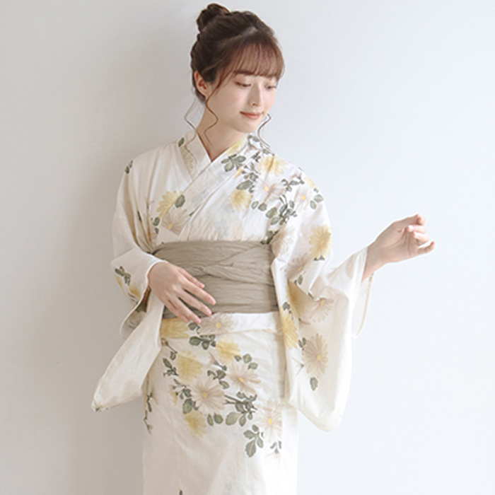 KYOETSU（京越） 1人で簡単着付け 【 セパレート浴衣 豪華4点セット 二