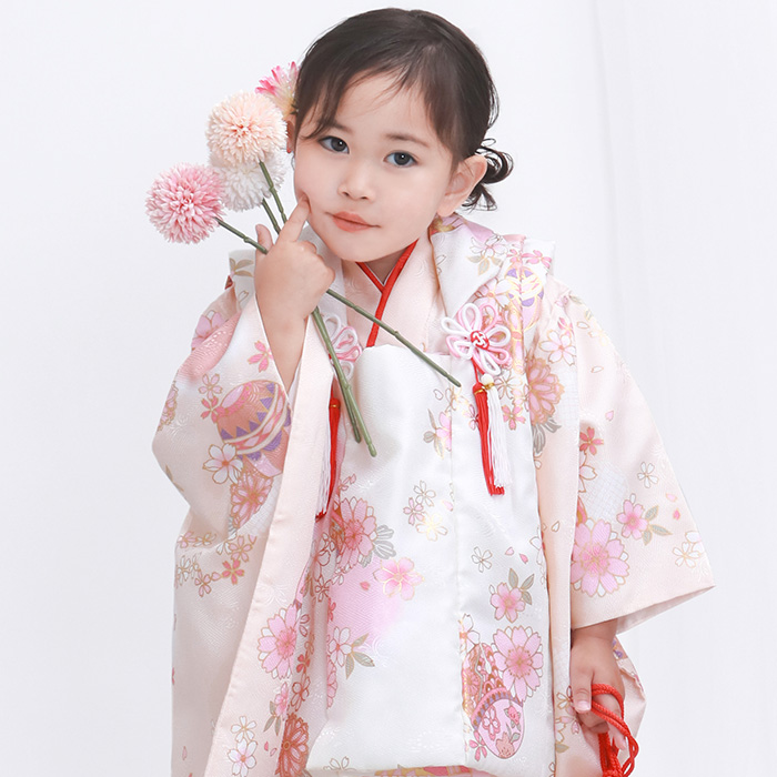 KYOETSU（京越） 七五三 着物 3歳 女の子 【全て揃った豪華9点フル