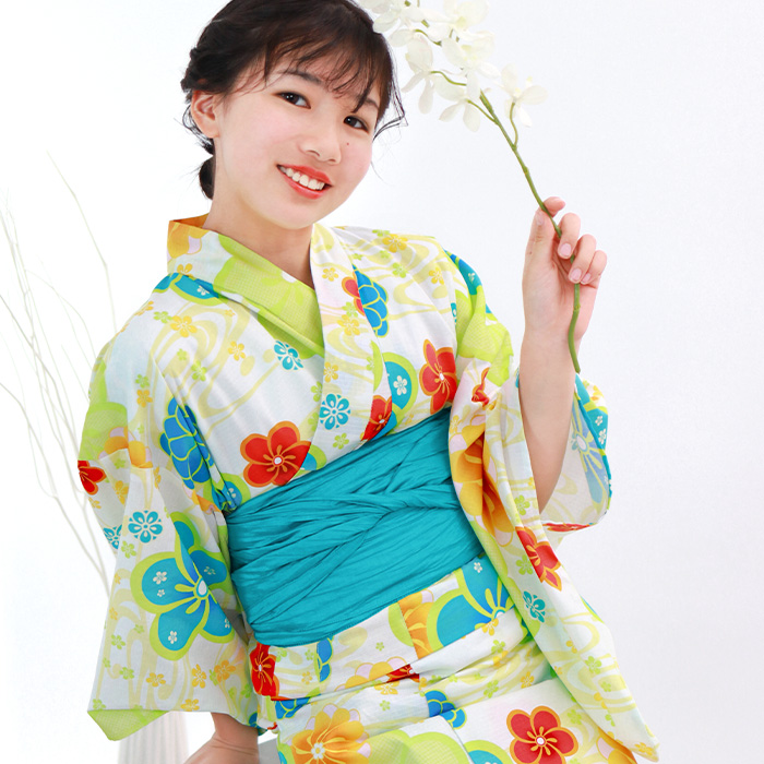 KYOETSU（京越） 浴衣 子供 セット 女の子 【 浴衣2点セットレトロ B