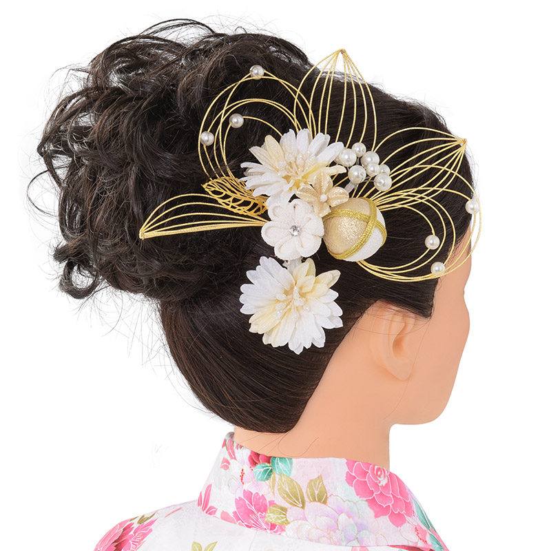 成人式 卒業式 袴 髪飾り ゴールド シルバー 金 銀 赤 白 黒