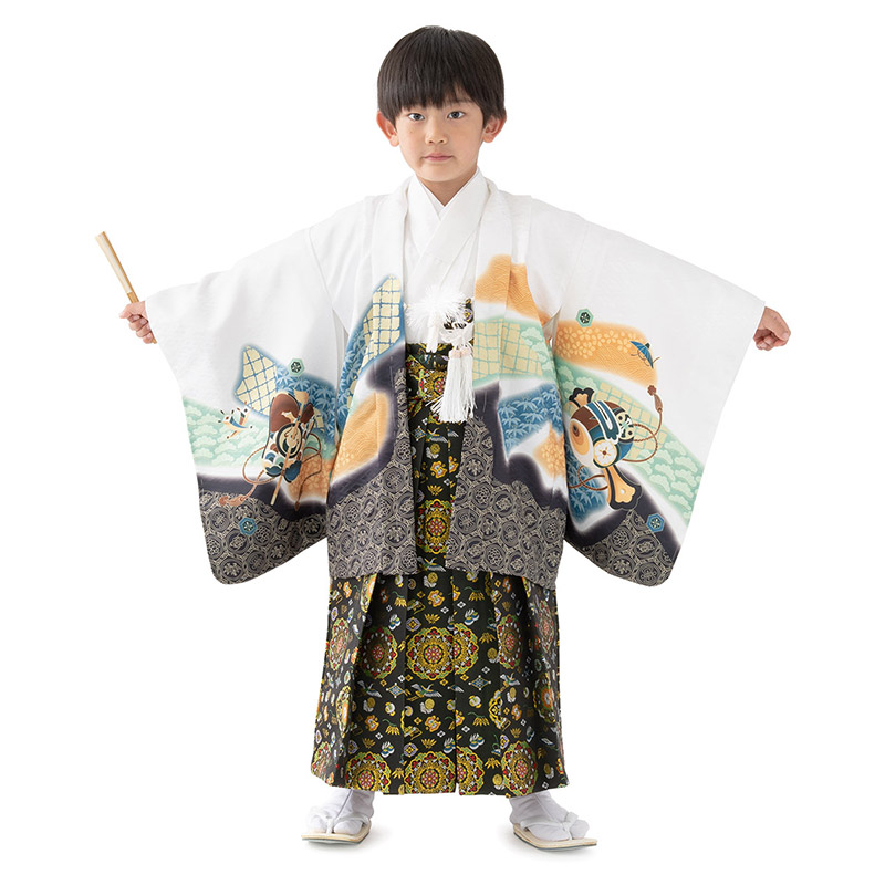 七五三 男の子 着物 フルセット 3歳 5歳 数5歳 満5歳 7歳 羽織 袴 14点