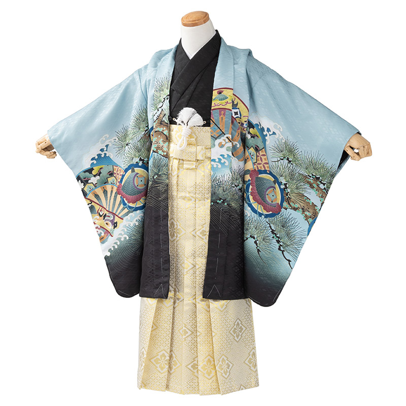 七五三 男の子 着物 フルセット 3歳 5歳 数5歳 満5歳 7歳 羽織 袴 14点