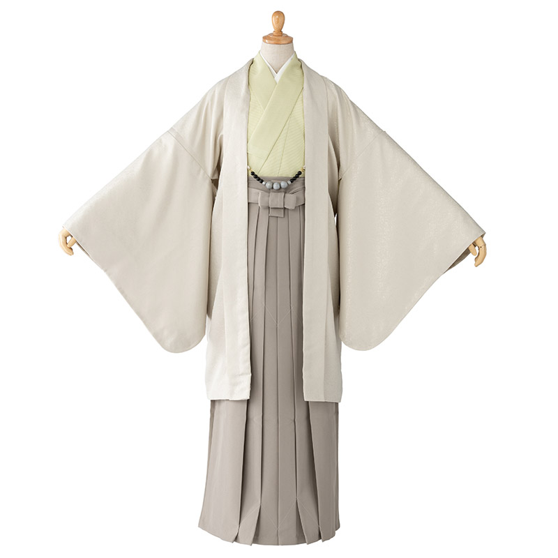 卒服 卒業式 小学校 男の子 紋付着物 袴セット モカブラウン 黒青縞