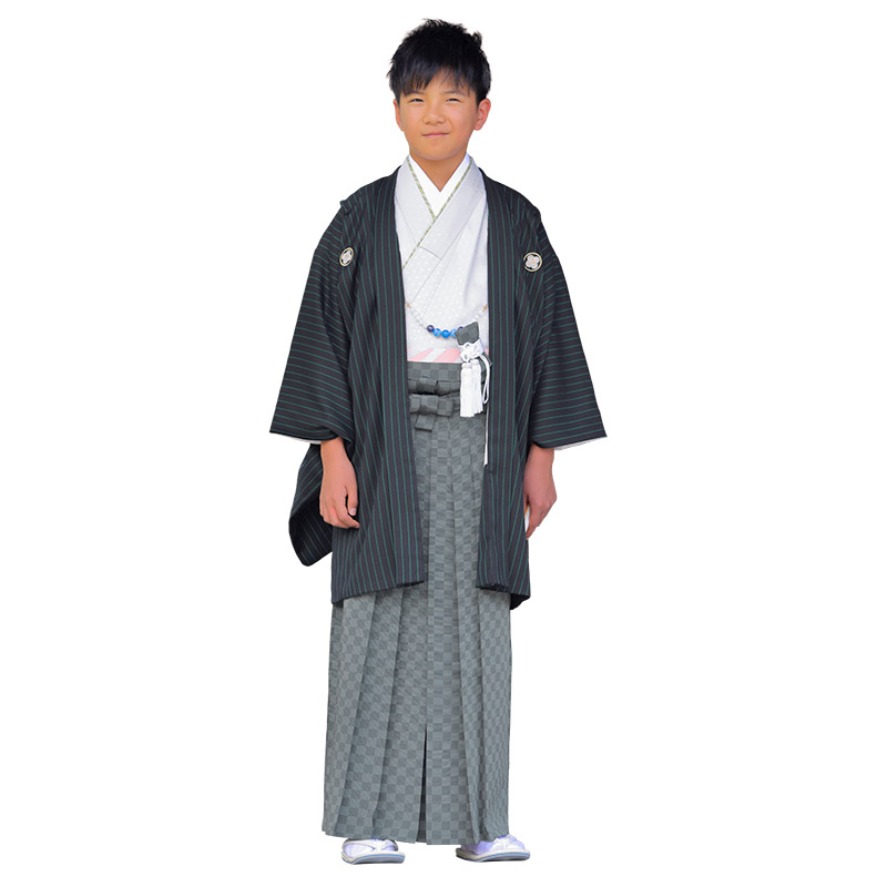 卒服 卒業式 小学校 男の子 着物 袴セット ブルー モカベージュ オフ白