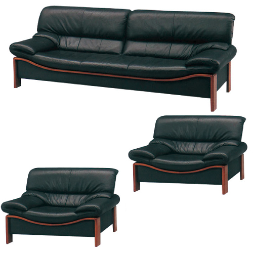 ランキング1位】 ソファセット 1人掛け 3人掛け 本革張り 牛革 応接