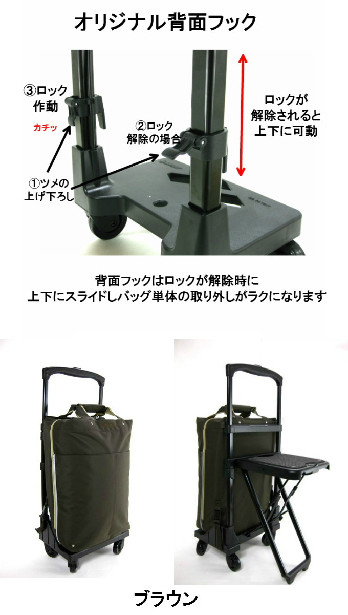 SWANY（スワニー） プレーネ 座面付き キャリーバッグ 軽量 静音