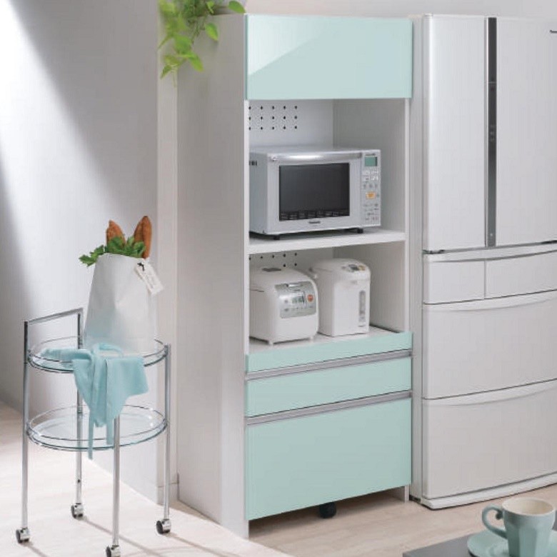 レンジ すきまくん 家電収納 幅61-80cm キッチン 家具 完成品 奥行42cm