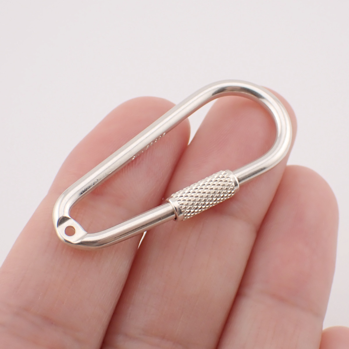 SILVER925 アウトドア レジャー デイリー カラビナ キーホルダー