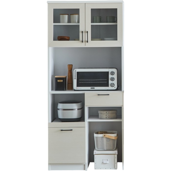 食器棚 レンジ台 幅80cm 日本製 レンジボード カップボード キッチン