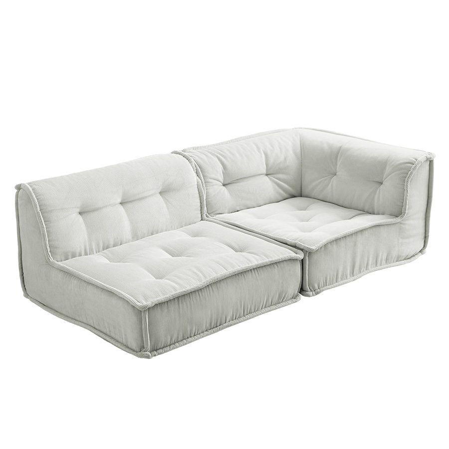 ソファ 2人掛け フロア ロー コーデュロイ コンパクト 低め 2P 二人用