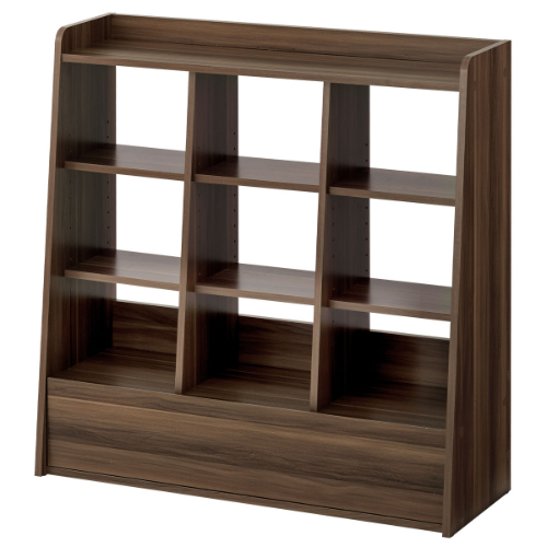 ぼん家具 本棚 引き出し付き ブックシェルフ おしゃれ 大容量