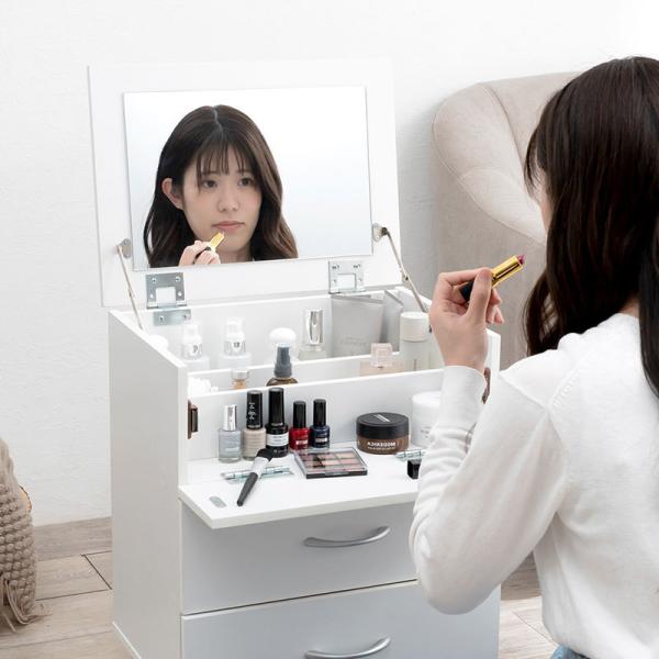 HAGiHARA（萩原） コスメワゴン キャスター付き かわいい メイク