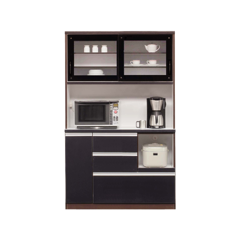 関家具 公式店 食器棚 収納 おしゃれ 120 キッチンボード 白