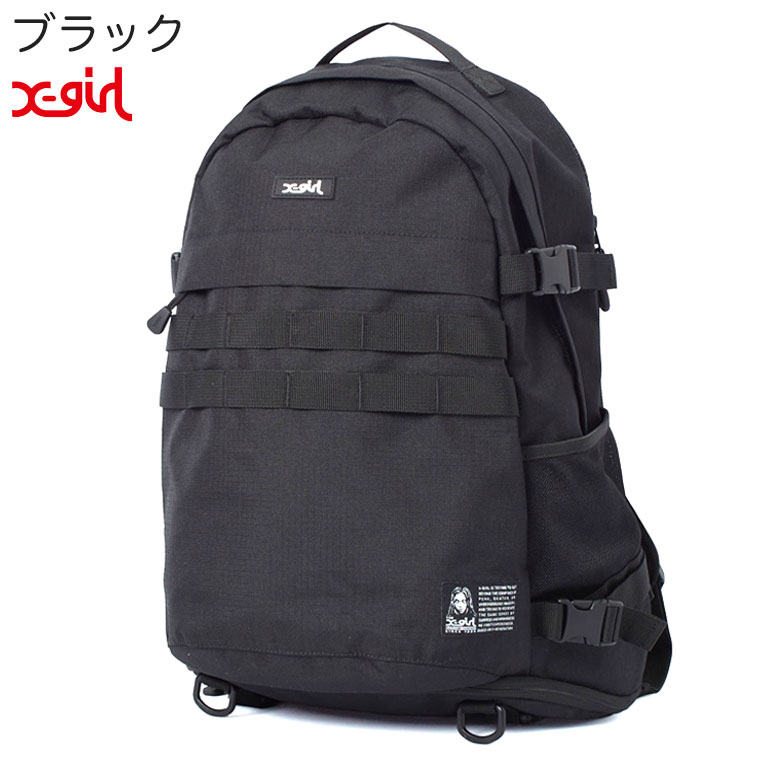 X-girl（エックスガール） リュック FACE LABEL ADVENTURE BACKPACK