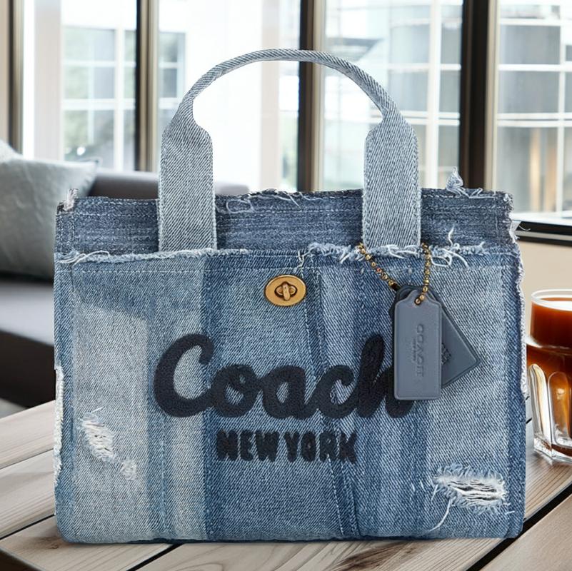 COACH（コーチ） デニムバッグ 2026春新作 トートバッグ ショルダー