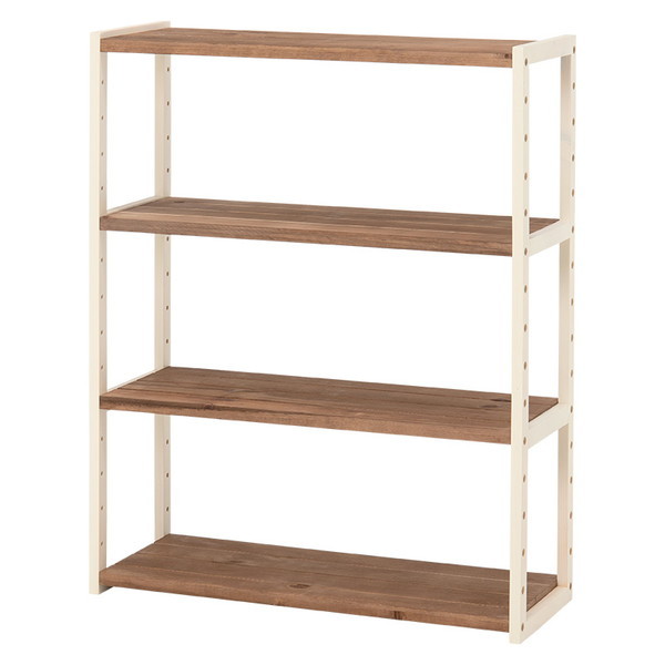 HAGiHARA（萩原） オープンシェルフ ディスプレイラック 木製 収納棚 4