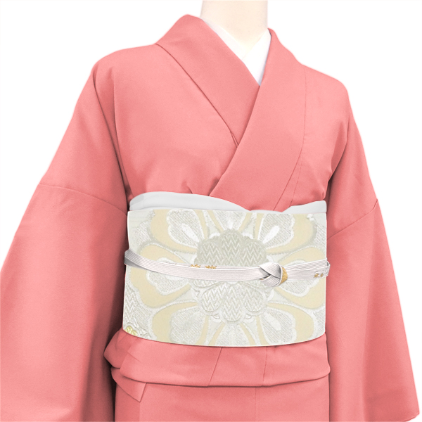 振袖用 袋帯 樹織物 白 仕立て上がり 振袖帯 正絹 西陣織 振袖 礼装