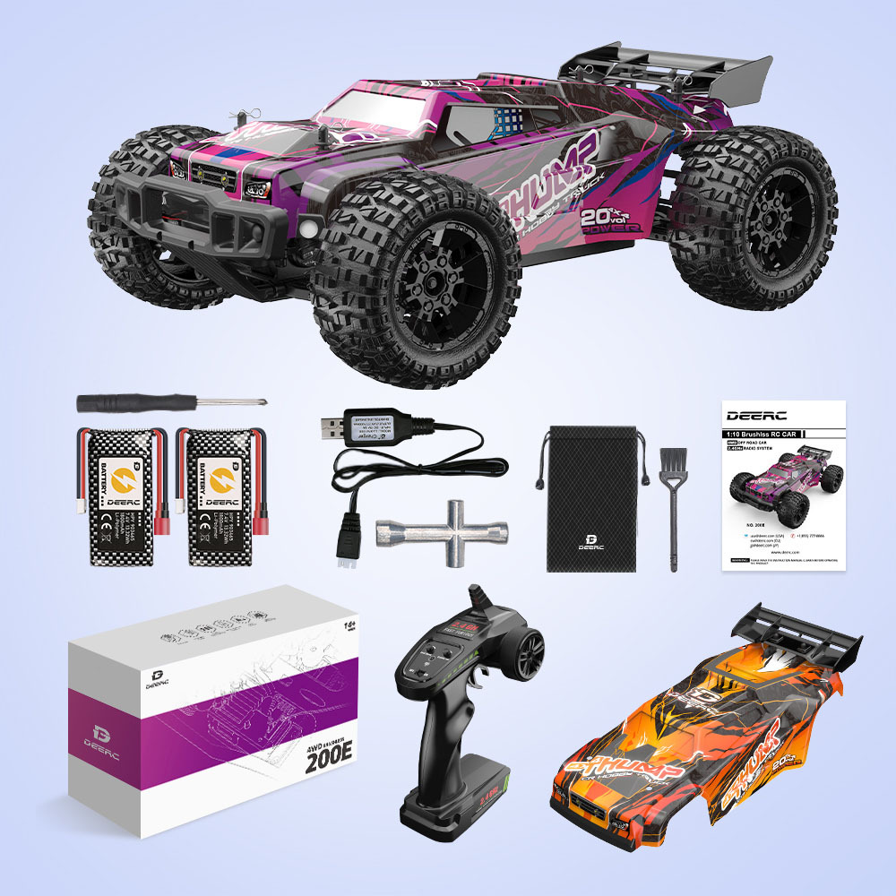 DEERC ラジコンカー 速い オフロード 高速 大人 子供 4WD 1/10 45km/h