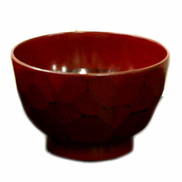 雑煮椀 お椀 筋彫り亀甲椀 赤 黒 全2種 慶弔 法事 法要 : 曲げわっぱ