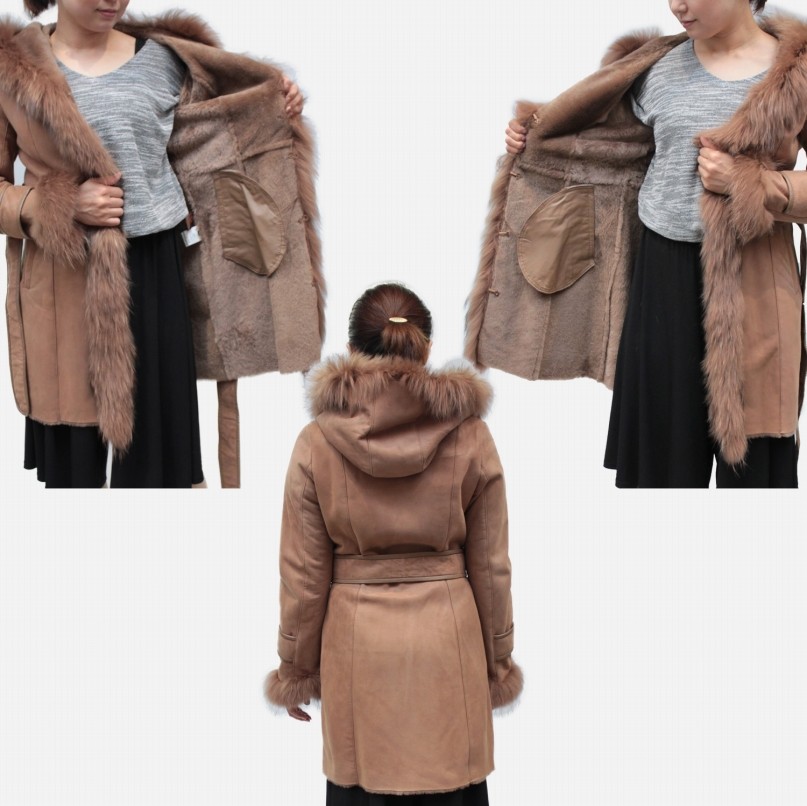 フランスパリの有名ブランドメーカー ムートンコート レディース