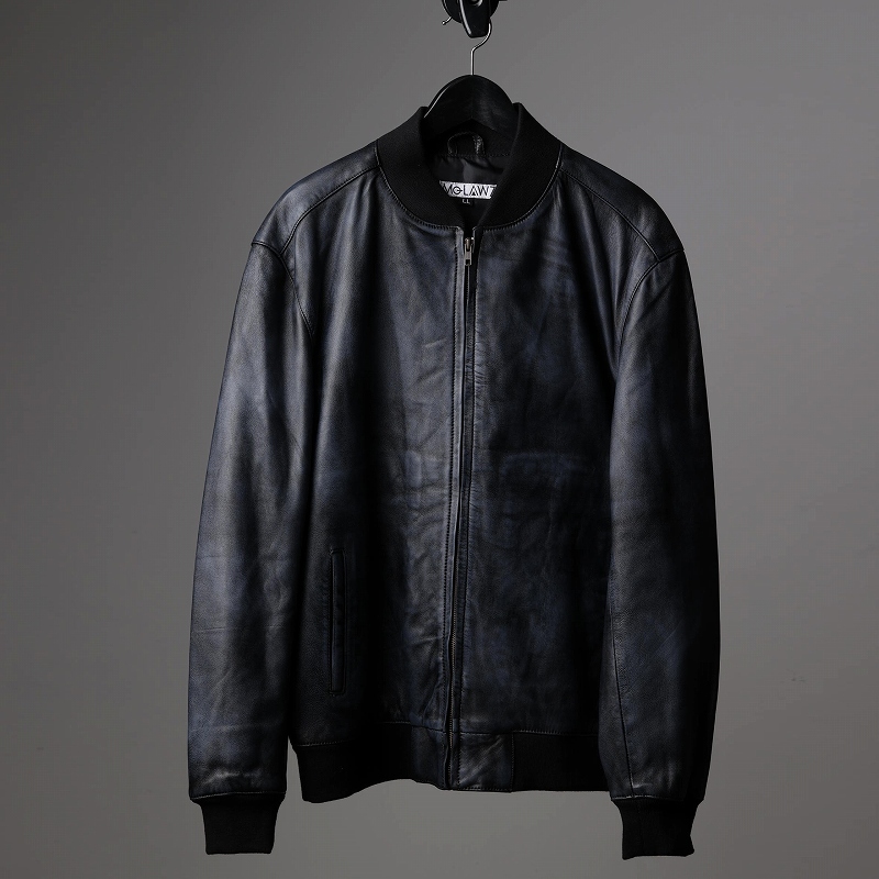 Mo-LAWS MA-1ジャケット レザージャケット 革ジャン メンズ レザー