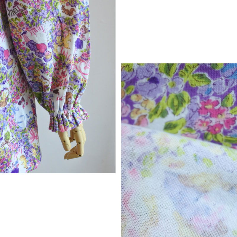 チュニック TUNIC 鴨居羊子 全開パジャマ 60接結 小花メルヘン 送料