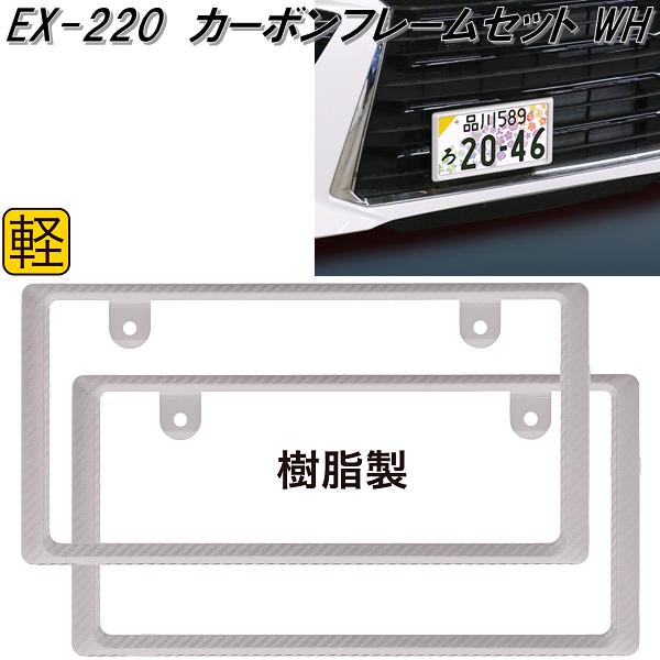 星光産業 EX-220 カーボンフレームセット ホワイト 自動車専用 EX220