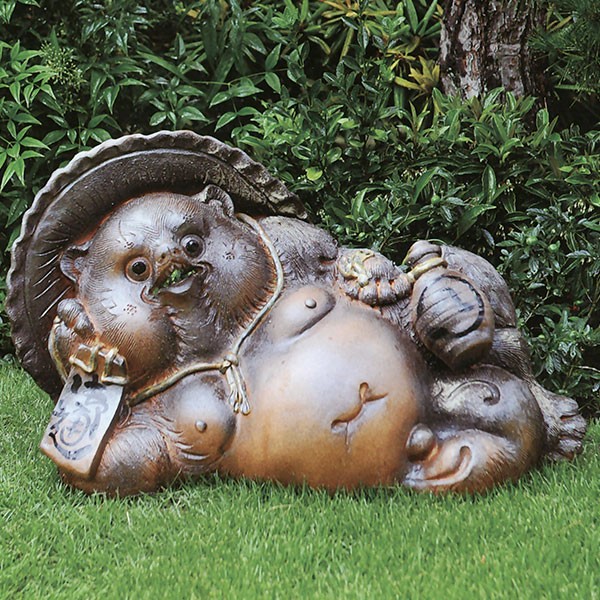 信楽焼 たぬき 狸 置き物 大型 インテリア オブジェ 家具 陶器 商売