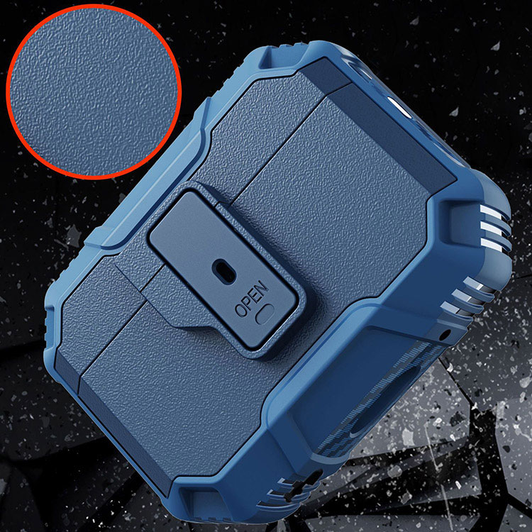 AirPods4 ケース AirPods 4 保護カバー カラビナ付き プラスチック