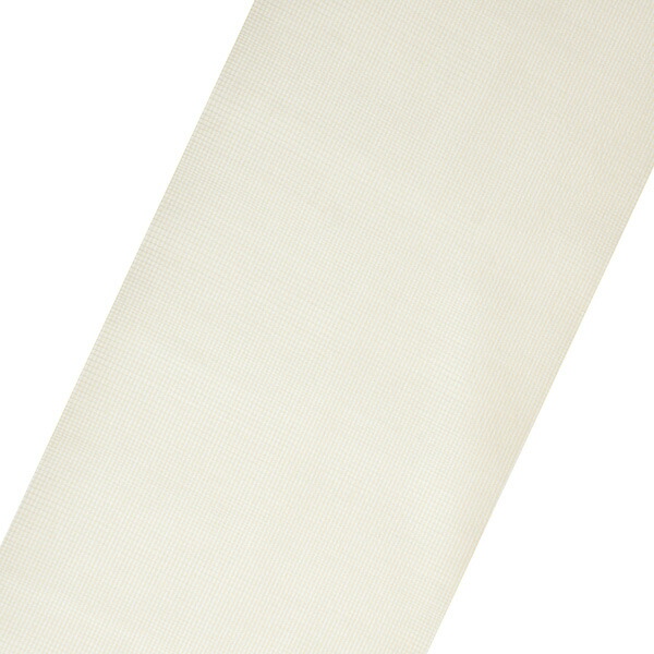 Prices down2）西陣 御召 正絹 反物 「灰色×生成り色 格子」日本製 夏