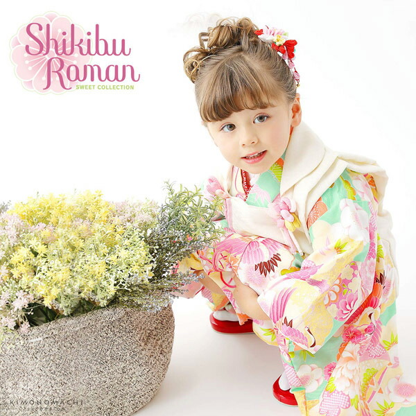 七五三 着物 3歳 購入 フルセット レトロ ブランド 被布セット 式部