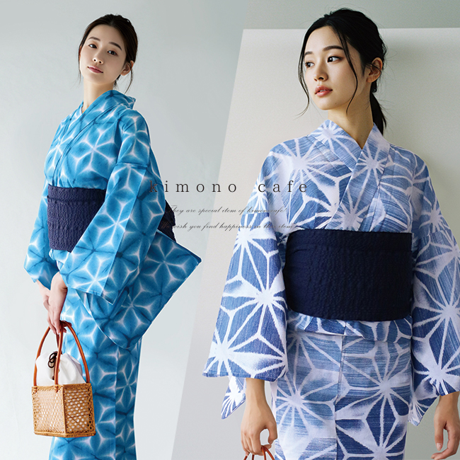 kimono cafe（キモノカフェ） 大人の浴衣 綿麻浴衣 単品 レディース 8
