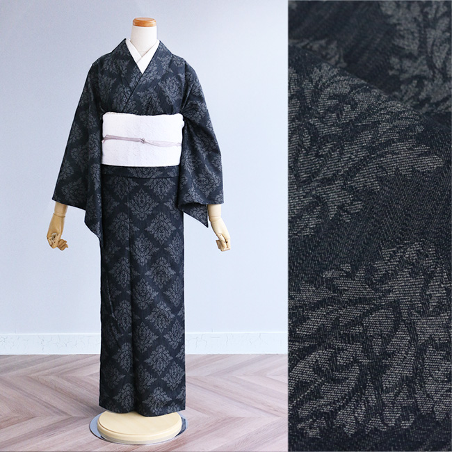 kimono cafe（キモノカフェ） レディース デニム 着物 全8柄 よろけ縞