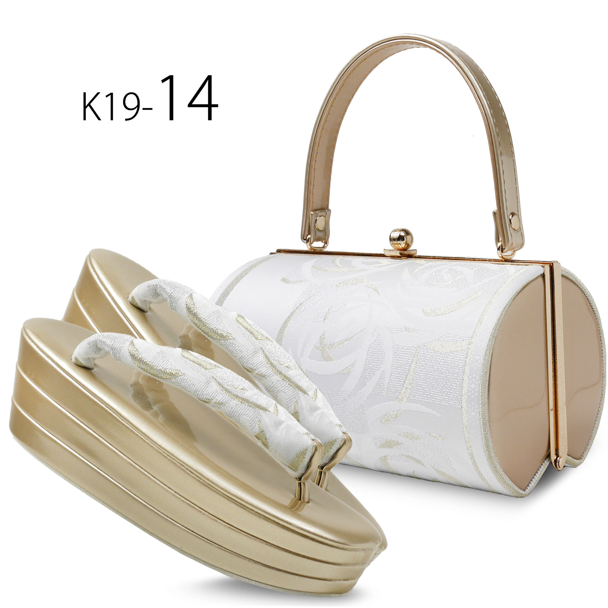 草履バッグセット（色：ホワイト系）｜和装履物｜ファッション