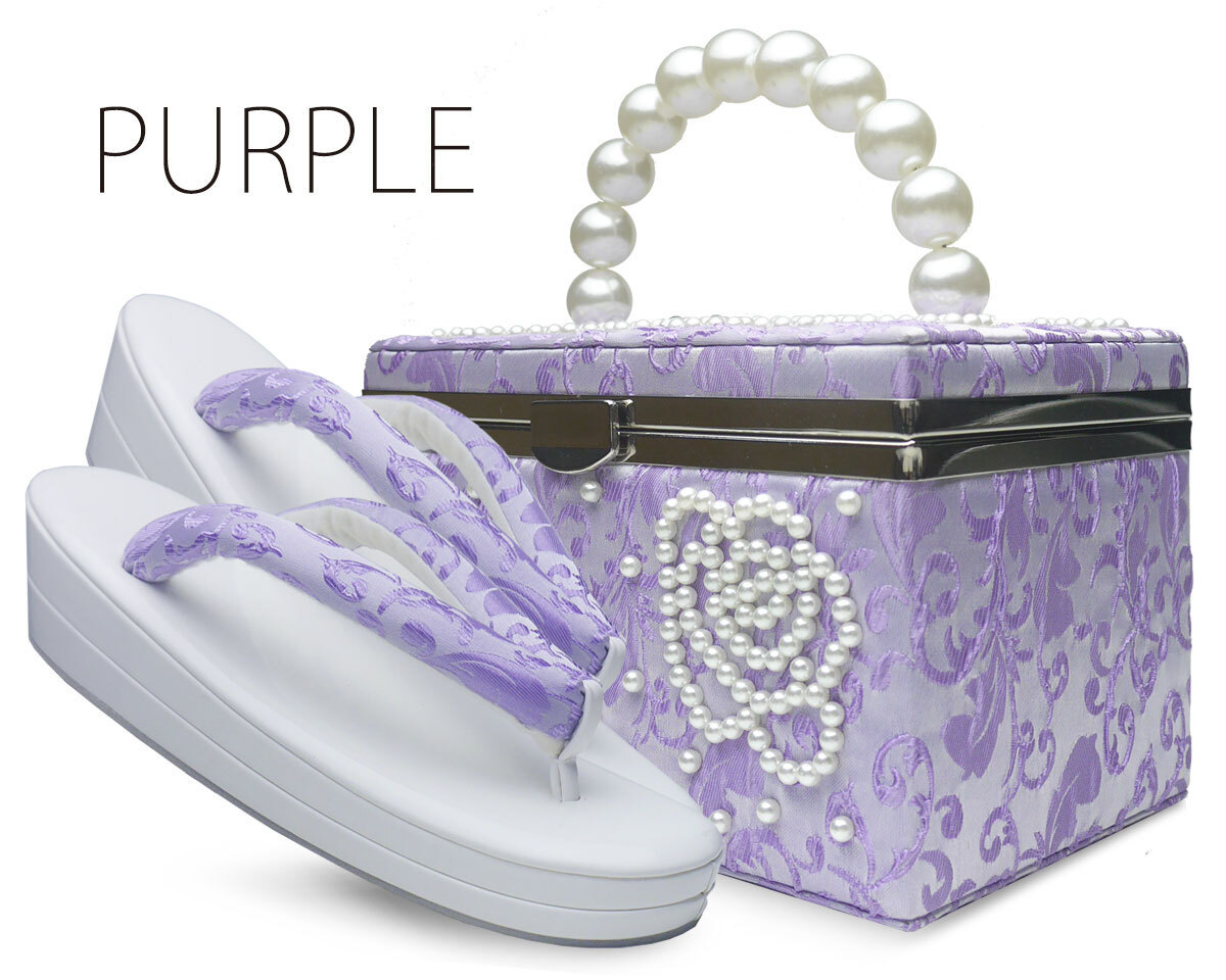 NISHIORI 振袖用 草履 バッグ セット パール×サテン ゴージャス 選べる