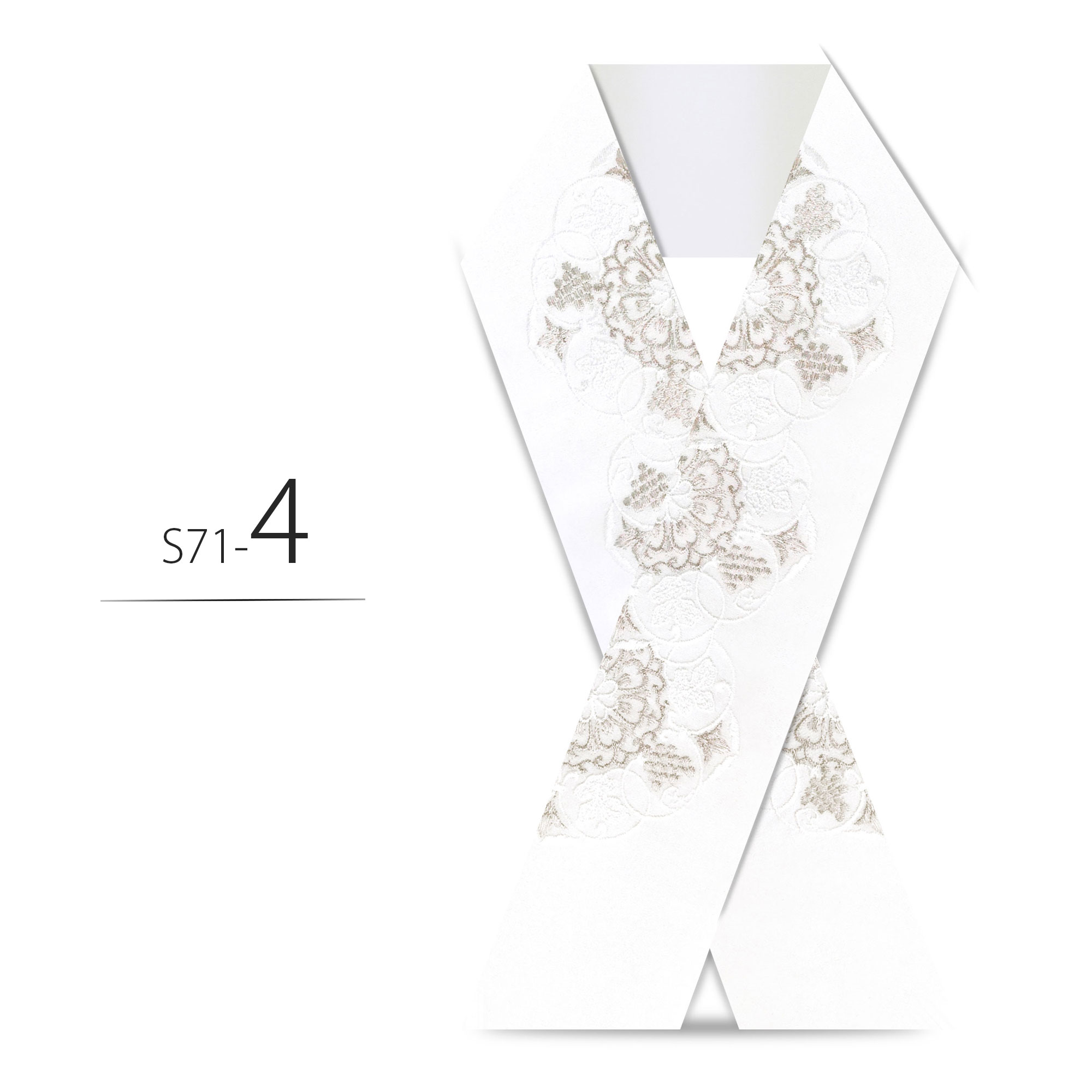 NISHIORI 金 銀 白 クリーム 青 ワイン 刺繍 半衿 豪華 華やか 洋風和