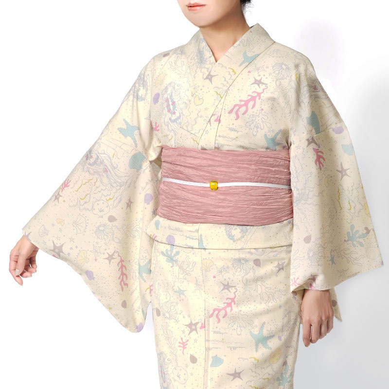 浴衣 tsumori chisato セオアルファ 海 人魚 オフホワイト レディース