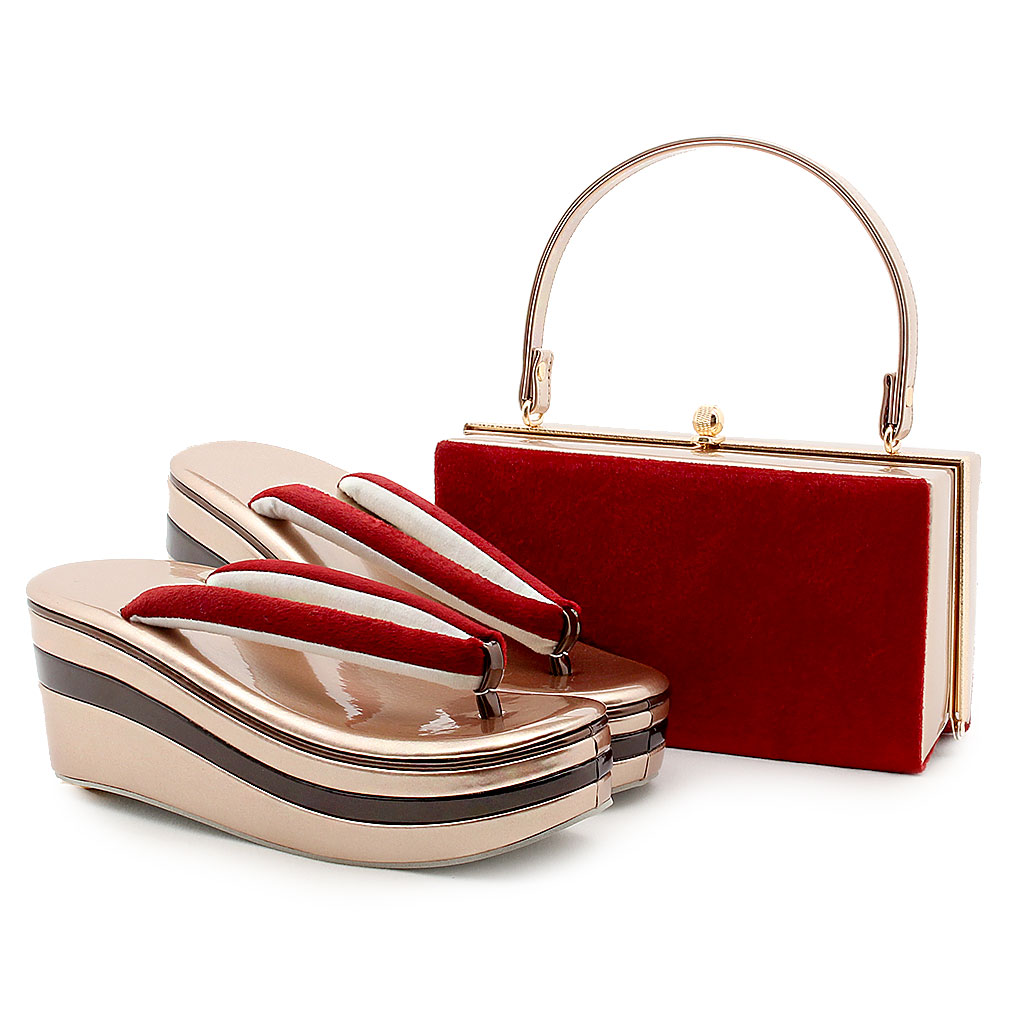 Kisste（キステ） 草履バッグセット 成人式 振袖 厚底 ハイヒール