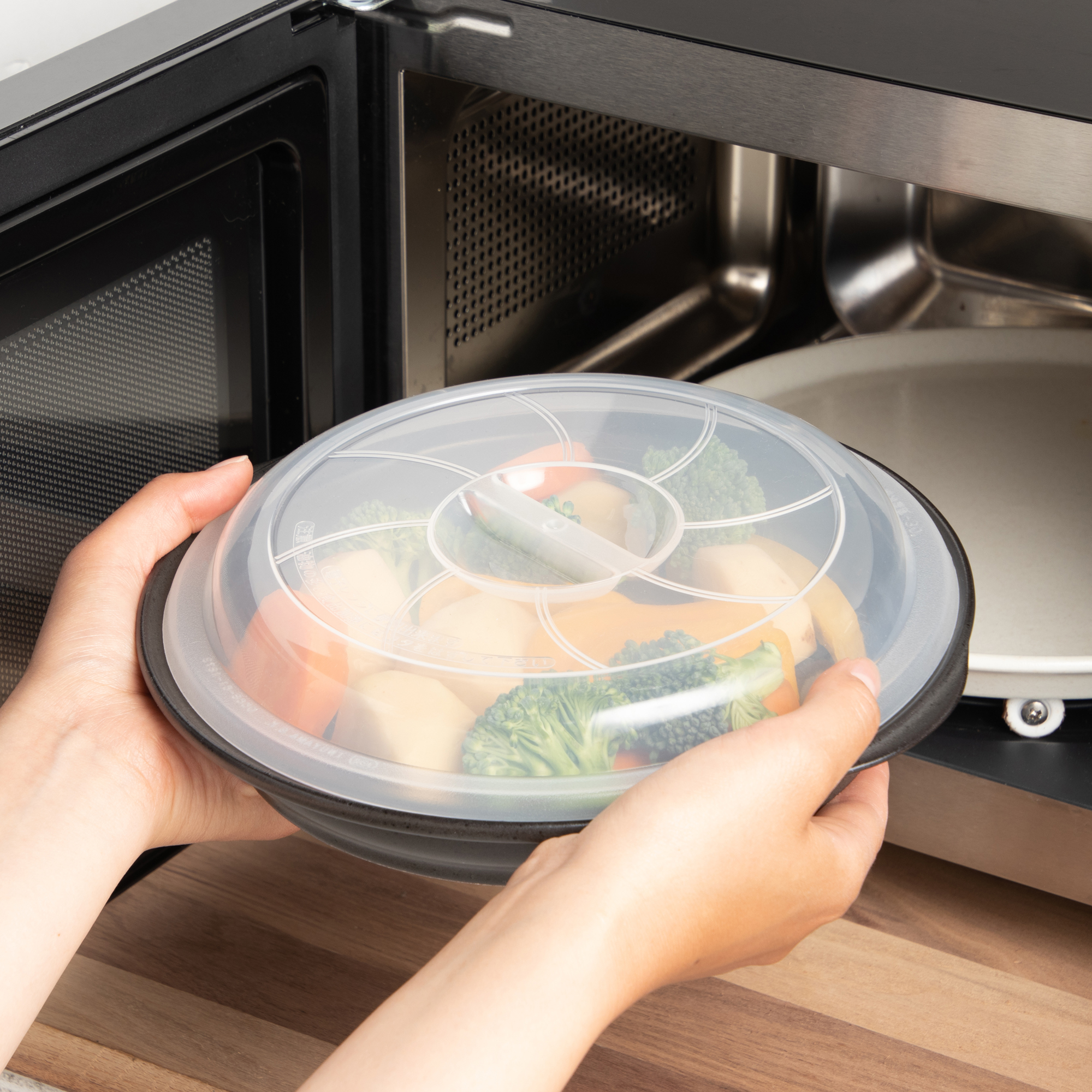 たたら 電子レンジ専用調理器 マイクロクック 発熱皿 蓋付き 耐熱陶器