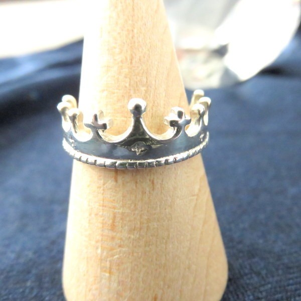 シルバー 925 銀 指輪 リング ティアラ クラウン 王冠 貴金属 銀