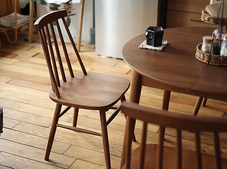 ダイニングチェア2脚セット Rizn（リズン）ブラウンタイプ ダイニング